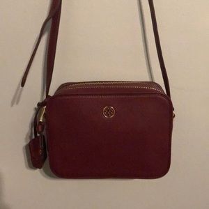 Tory Burch oxblood crossbody bag